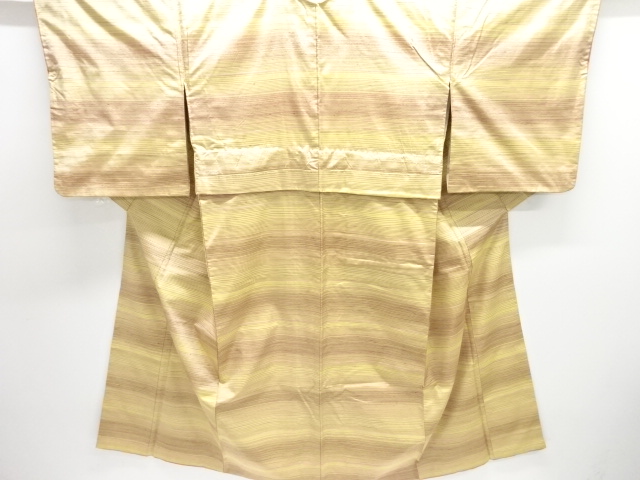 JAPANESE KIMONO / TSUMUGI / WOVEN STRIPE